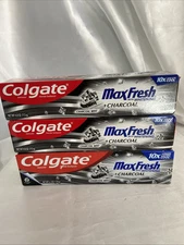 Colgate max fresh toothpaste 1-6.3 Oz 2-4.0 Oz W/whitening+ charcoal