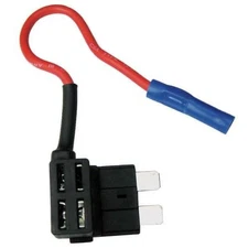 1Pc Fuse Holder, 0 To 10A Amp Range, 32V Dc Volt Rating, 1 Poles, Crimp