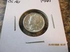 1941 MERCURY SILVER DIME - CHOICE AU     XO