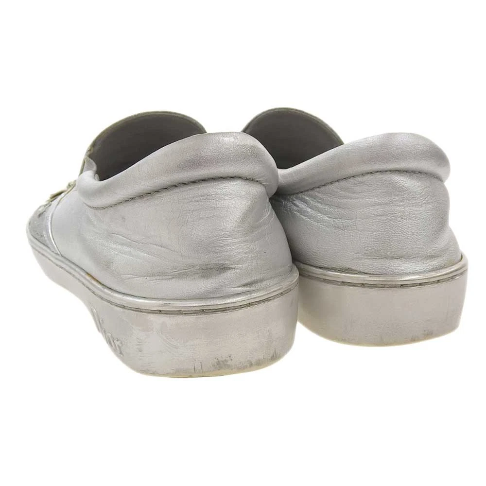 Baskets à enfiler Dior CHRISTIAN DIOR lame argent 39 fleurs