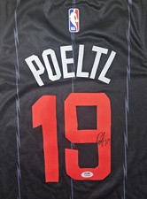 Jakob Poeltl Signed Autographed Toronto Raptors Jersey PSA Certified