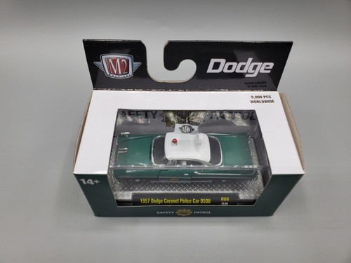 M2 Machines Auto-Thentics Series Green 1957 Dodge Coronet Police Car D500 - Picture 2 of 3