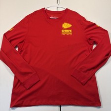 NWOT Men's XL Nike Dri-Fit NFL Kansas City Chiefs Red Long Sleeve T-Shirt