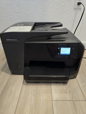HP OfficeJet Pro 8715 All-in-one Printer Low Page Count 3.7k Pages Needs Ink