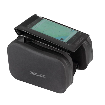 Borsa Per Tubo Orizzontale XLC 2501770400 - 40x6x23 Cm, 500ml, Impermeabile, Nera, Con Supporto Cellulare