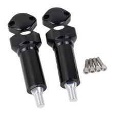 5 Tall Black Handlebar Riser Clamp for Harley...