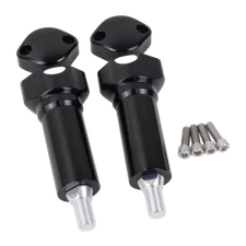 5" Tall Black Handlebar Riser Clamp for Harley Softail Springer FLSTSB FXSTS 