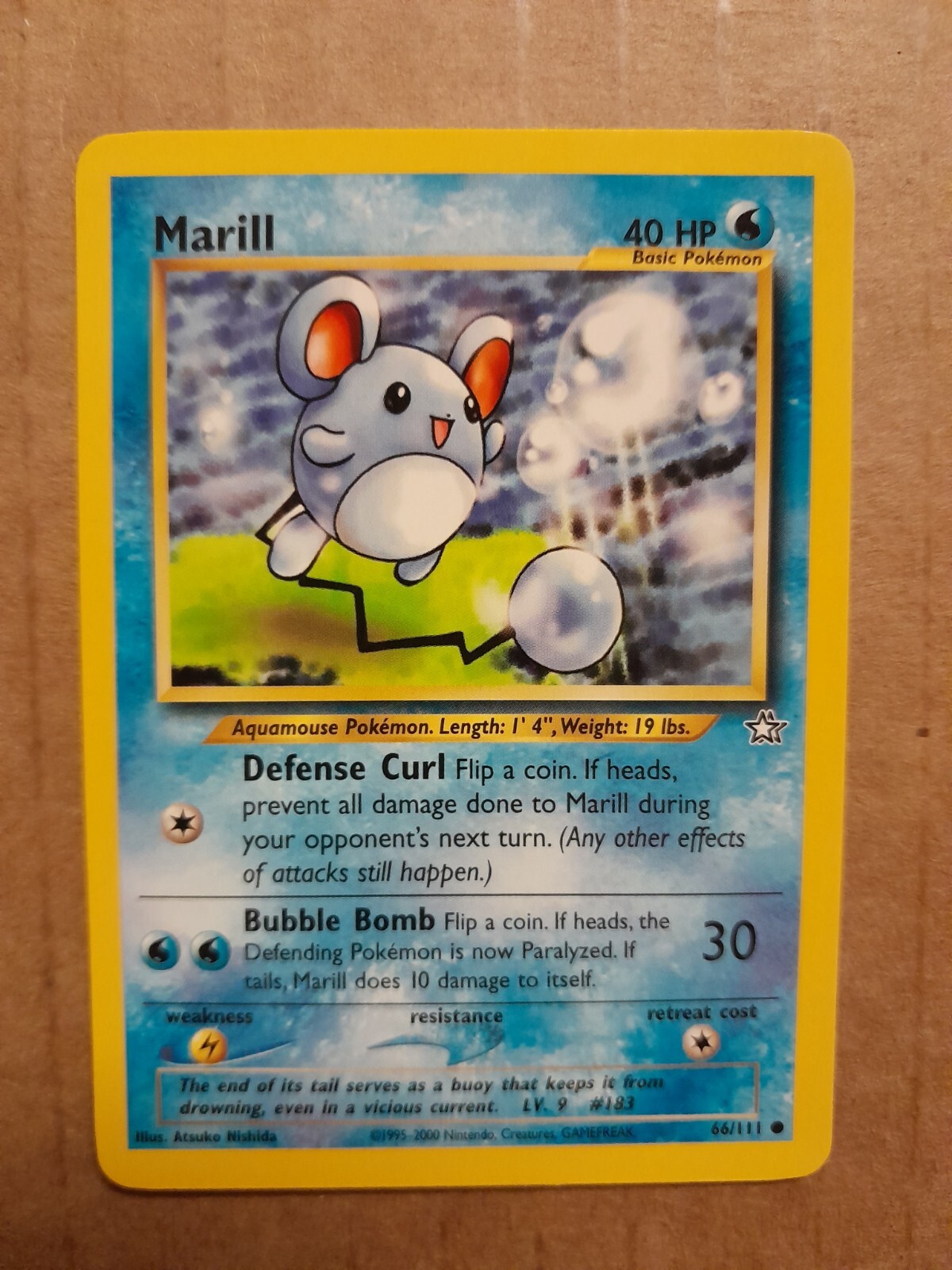 Pokemon Marill 66/111 Neo Genesis NM-Mint See Pictures