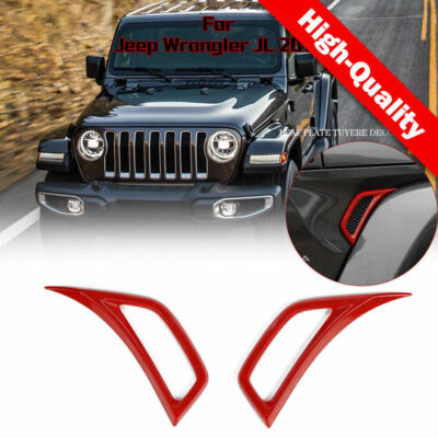 Air Conditioner Outlet Vent Plate Trim for 2018+ Jeep JL Wrangler &Unlimited 2pc