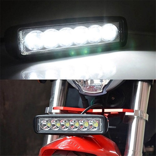 2X 6 inch Work Lights Spot Flood LED Light Bar Reverse 4WD 12V 24V Spread WHITE - Picture 12 of 19
