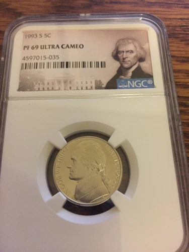 1993 S NGC PF69 ULTRA CAMEO NICKEL