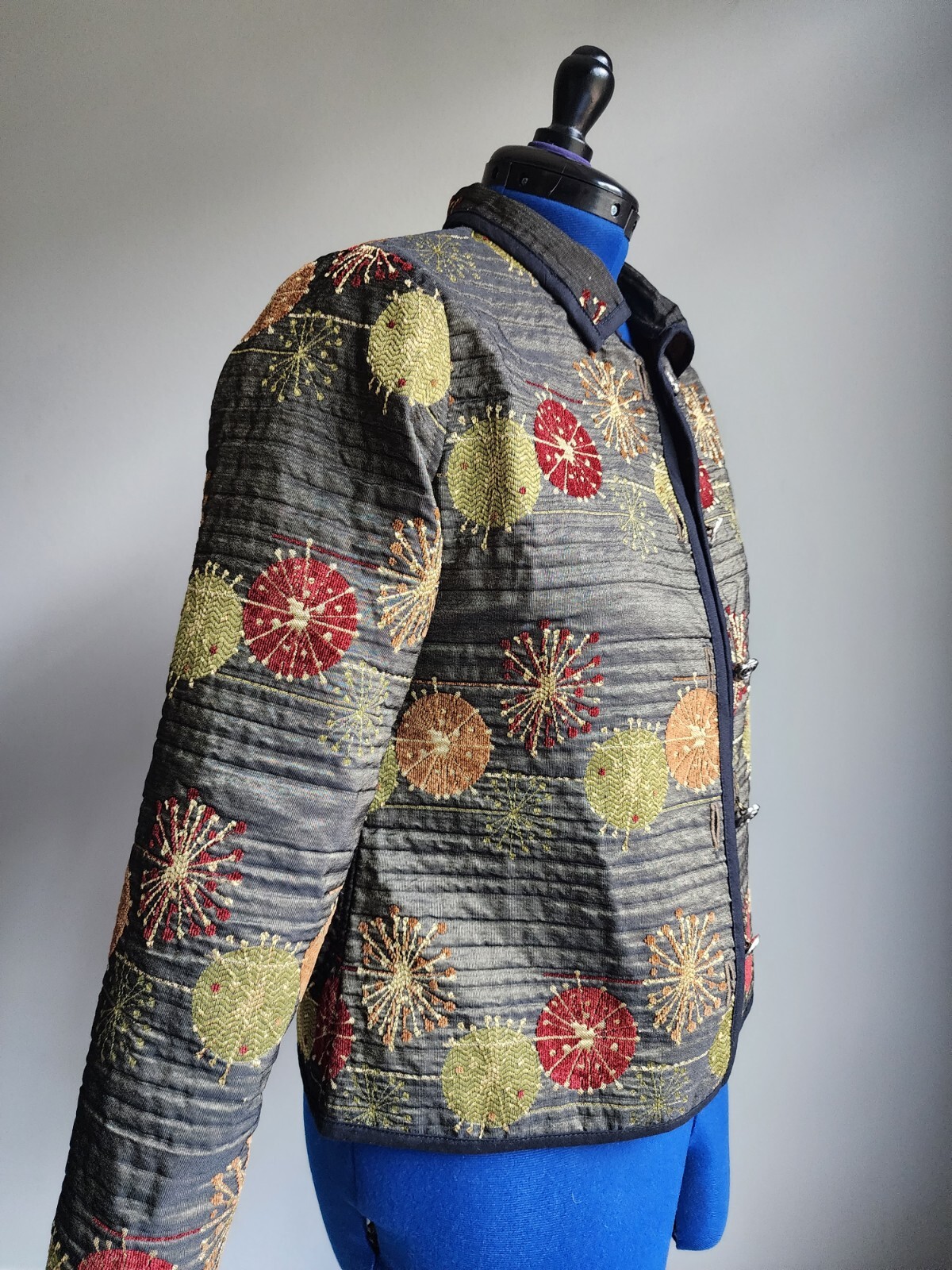 Reversible Fall Boho Tapestry Jacket Artisanal Bu… - image 16