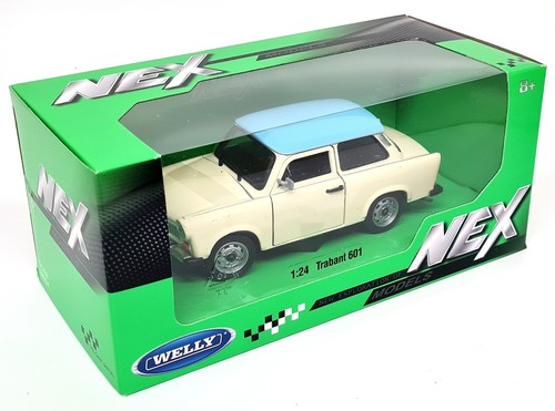 Nex models 1/24 Scale - Trabant 601 Cream / Blue Roof - Diecast scale model car - Picture 2 of 6