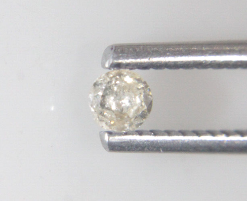 0.12 CTS Salt & Pepper Color Round Shape Solitaire Diamond 3.08-3.06x1.88 MM - Picture 3 of 23