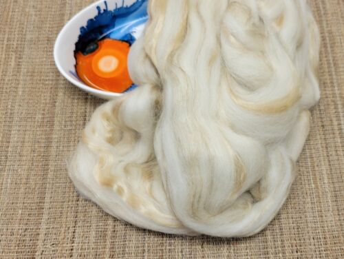 Wool, Silk, Flax Fiber Blend, 2 oz (ounces) - Picture 2 of 4