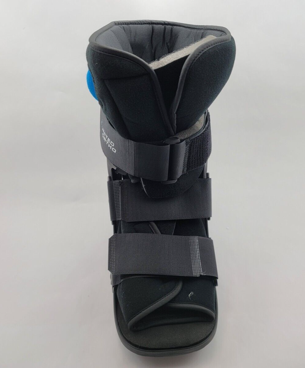 United Ortho Kurzer Air Cam Walker – Fracture Boot Größe L, Für Linken/rechten Fuß, Bis 136 Kg, Mit Rocker-Sohle
