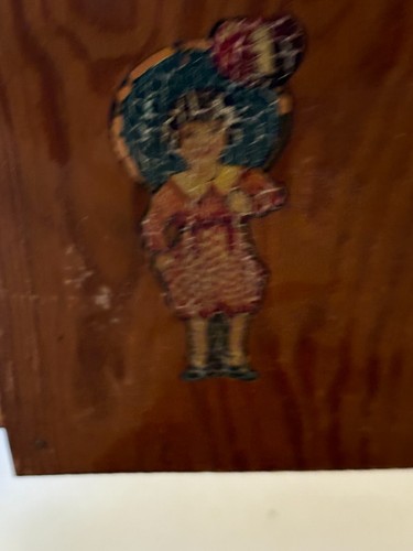 Adorable Vintage Wood 24" Tall Free Standing Doll Swing Folding Easel - Picture 6 of 7