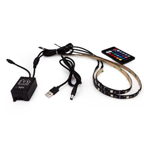 USB Dimmbar LED Monitor/TV RGB Klebeband Licht Streifen Mit Fernbedienung - Bild 2 von 5