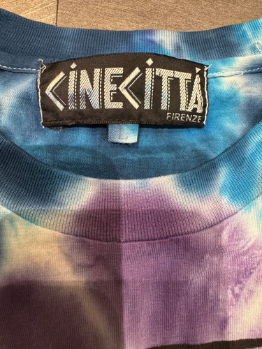 Guns N Roses Vintage 90s Cinecitta Firenze Skull Slash Tie Dye Band T Shirt L  - Picture 3 of 5