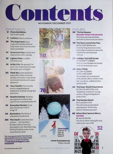 The Saturday Evening Post November/December 2021 Greatest Holiday Cover Art - Picture 2 of 2