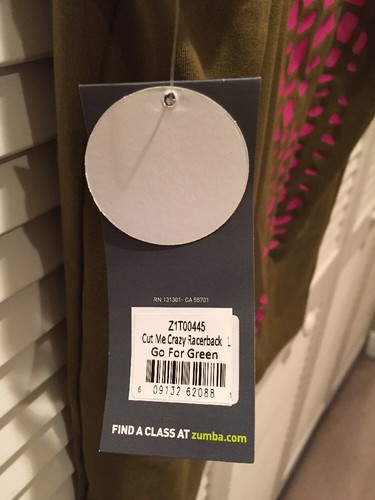 NWT Zumba Cut Me Crazy Racerback, go for GREEN size Large Tank Cami NEW!! - Picture 8 of 12