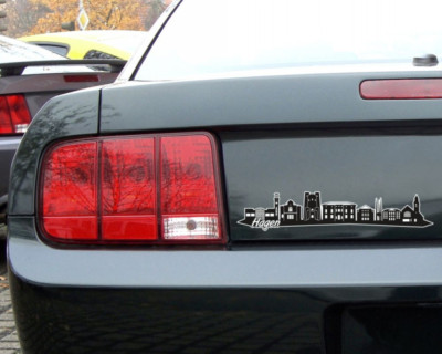 Samunshi Hagen Skyline Aufkleber Sticker Autoaufkleber City Gedruckt