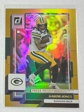 Aaron Jones GOLD HOLO PRESS PROOF - Packers - 2022 Donruss Football
