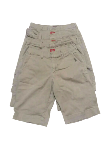 Lot de 4 shorts kaki taille 12 uniforme école de camp aire de jeux kaki terrain de jeu - Photo 1/11