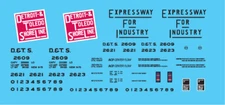 N Scale - Detroit & Toledo Shore Line 2 Bay ACF Covered Hopper Decals (DTSL)