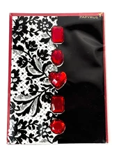 Papyrus Greeting Card Valentines Day Embellished Rhinestones Velvety Floral