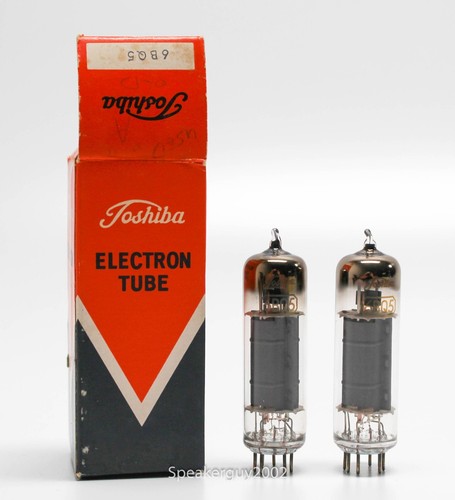 2 Toshiba 6BQ5 - EL84 Vacuum Tubes / D Getter / KT1