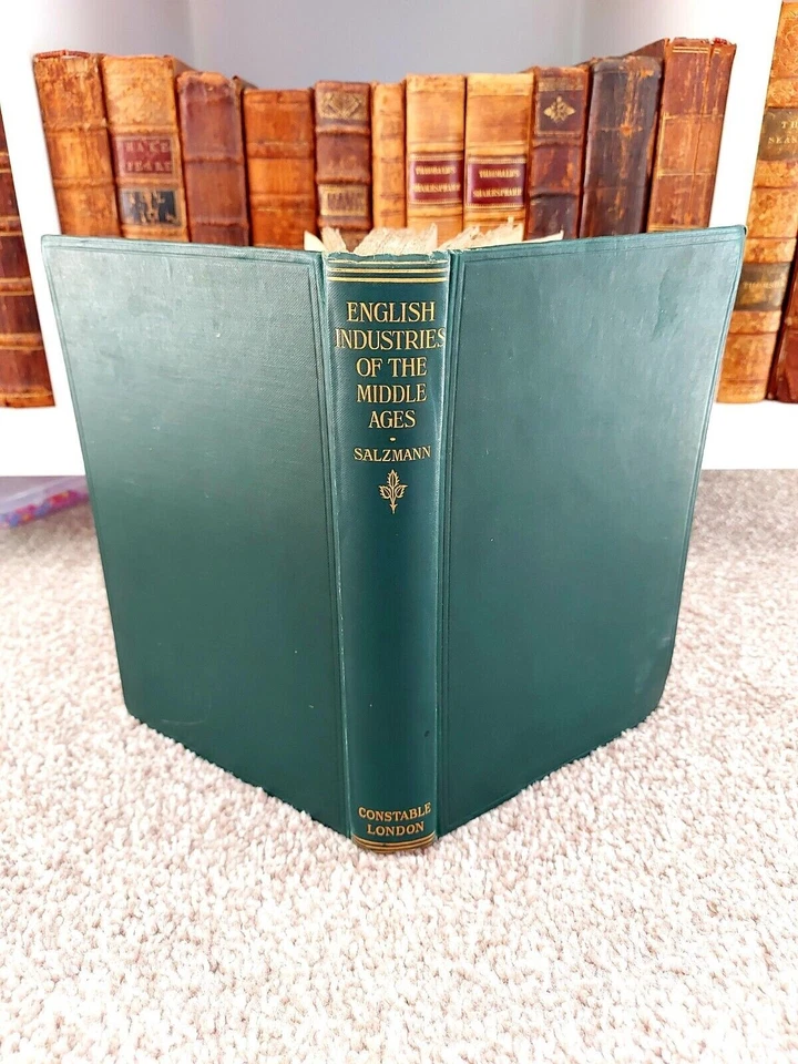 1913 - English Industries of the Middle Ages, Salzmann, Medieval England History - Image 2 of 4