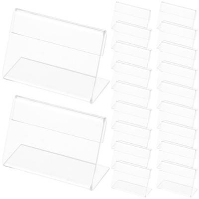 25pcs Multi-zweck Robust Klares Zeichen Halter Tabelle Schildhalter