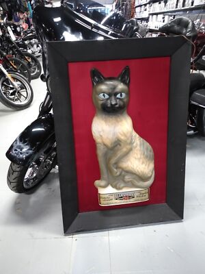 JIM BEAM シャム猫 置き物 ヴィンテージ RARE Jim Beam Trophy Whiskey Lighted Cat Show Display One of 3