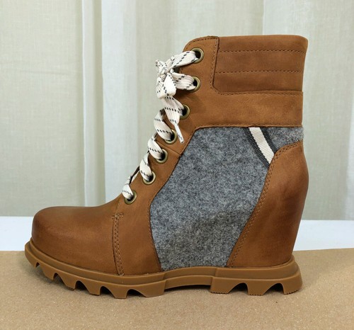NUEVO SOREL Joan of Arctic Impermeable Cuña III Lexie Bota con Cordones 7.5 Taffy Gum - Imagen 11 de 21