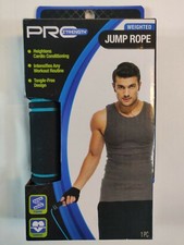 Weighted Jump Rope Tangle-Free Cardio Workout Pro Strength Brand New
