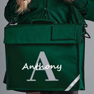 Personalised Back To School Kids Book Bag Custom Name Text Boys & Girls #BTC6