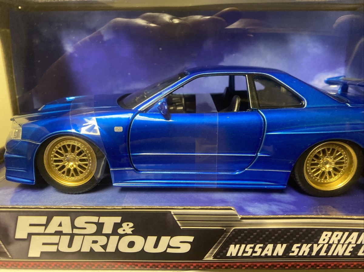 JADA Toys BRIAN'S 2002 NISSAN SKYLINE GT R R34 /w Upgraded