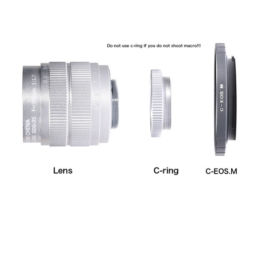 Fujian 35mm f/1.7 C Mount CCTV Lens for NEX EF-M M4/3 FX mount Mirrorless Camera - Picture 5 of 9