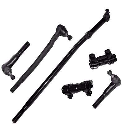 6 Unit Set Ford Econoline E150 E100 Tie Rods  Adjusting Sleeve Drag Center Link