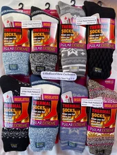 2 Pairs !!! Polar Extreme INSULATED Thermal Women's Socks 5-9 Shoe Sz WONDERFUL