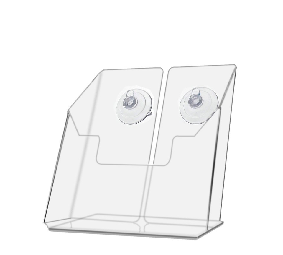 Bi Fold Brochure Literature Holder 6”W Wall Mount or Countertop Qty 24 Bi Fold Brochure Literature Holder 6”W Wall Mount or Countertop Qty 24