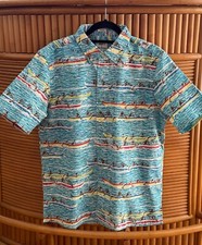 Reyn Spooner Men's "CANOE RACING" By EDDY Y Blue FBF Classic Fit Shirt Sizes