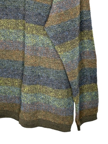 NWT Tricots St Raphael Mens Wool Sweater Medium Grandpa Textured Multicolor - Picture 4 of 9