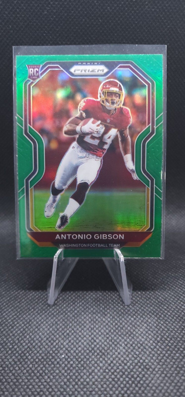 2020 Panini Prizm - Rookie Green Prizm #384 Antonio Gibson (RC)