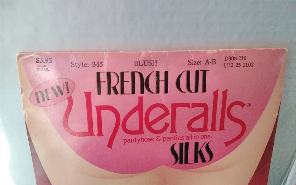 Vintage 2 Hanes French Cut Underalls Pantyhose Silks Sandalfoot Blush Size A-B - Image 2 of 4