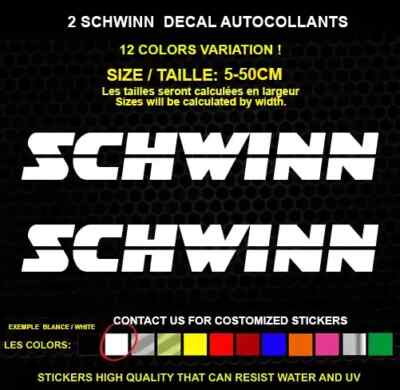 2 SCHWINN sticker Genuine decal sticker WATERPROOF STICKERS | eBay