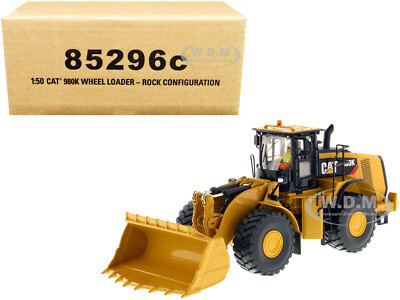 CAT CATERPILLAR 980K WHEEL LOADER ROCK CONFIGURATION 1/50 DIECAST MASTERS 85296C