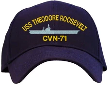 USS Theodore Roosevelt CVN-71 Embroidered Baseball Cap Available in 7 Colors Hat