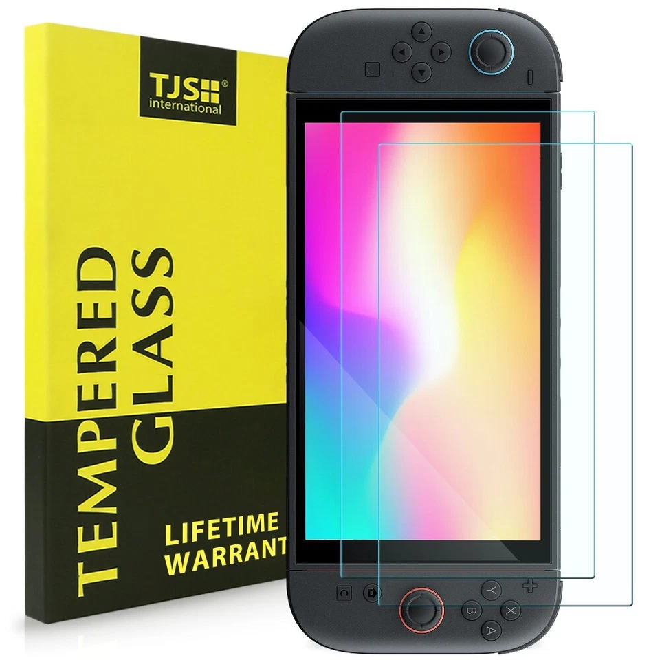 2x Protetor de Tela HD Vidro Temperado para Nintendo Switch 2 2025/OLED/Lite - Imagem 2 de 4